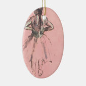 背中からダンサーバイエドガー・デガスヴィンテージ・バレエ セラミックオーナメント (右)