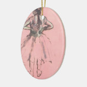 背中からダンサーバイエドガー・デガスヴィンテージ・バレエ セラミックオーナメント (左)