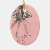 背中からダンサーバイエドガー・デガスヴィンテージ・バレエ セラミックオーナメント (裏面)