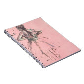 背中からダンサーバイエドガー・デガスヴィンテージ・バレエ ノートブック (右側)