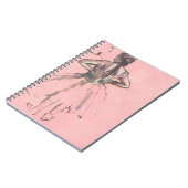 背中からダンサーバイエドガー・デガスヴィンテージ・バレエ ノートブック (左側)