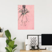 背中からダンサーバイエドガー・デガスヴィンテージ・バレエ ポスター (ホームオフィス)