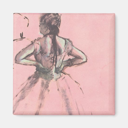 背中からダンサーバイエドガー・デガスヴィンテージ・バレエ マグネット (正面)