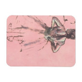 背中からダンサーバイエドガー・デガスヴィンテージ・バレエ マグネット (横)