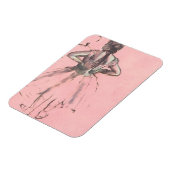 背中からダンサーバイエドガー・デガスヴィンテージ・バレエ マグネット (左側)