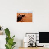 背中からラクダ ポスター (ホームオフィス)