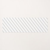 背中がアーパーソナライズされたチ型の黒猫 ヨガマット (裏面(横))