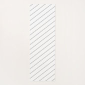 背中がアーパーソナライズされたチ型の黒猫 ヨガマット (裏面)