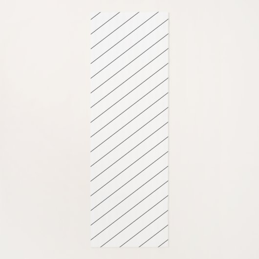 背中がアーパーソナライズされたチ型の黒猫 ヨガマット (裏面)