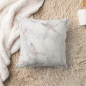 背中つきピンク大理石パターン（の模様が）ある枕 クッション (ブランケット)