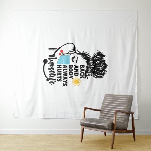 背中と体がナース生活を痛める タペストリー (インサイチュ(横))