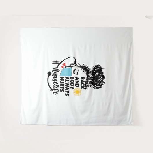 背中と体がナース生活を痛める タペストリー (正面(横))