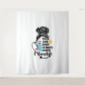 背中と体がナース生活を痛める タペストリー (正面)