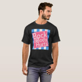 背中と体の痛み 引用 ヨガジムワークアウト 2023 グラ Tシャツ (正面フル)