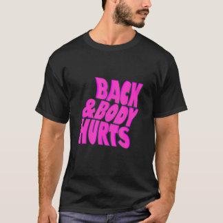 背中と体痛 Tシャツ