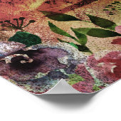 背中に刀を背負った女性の後ろから見る光景 ポスター (角)