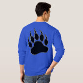 背中に印刷された印象的なベアポー – シャツ (裏面フル)