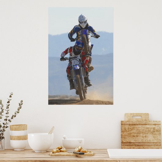 背中に猿 ポスター (キッチン)