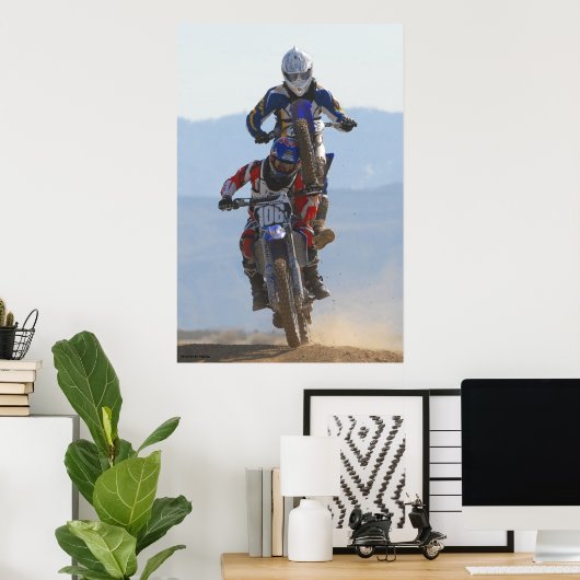 背中に猿 ポスター (ホームオフィス)