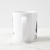 背中に美しい座り猫 – Cats Rule ジャンボコーヒーマグカップ (裏面)