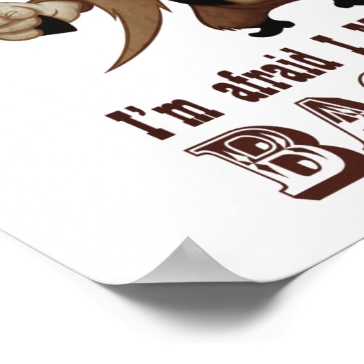 背中に髭を生やす ポスター (角)