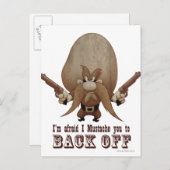 背中に髭を生やす ポストカード (正面/裏面)