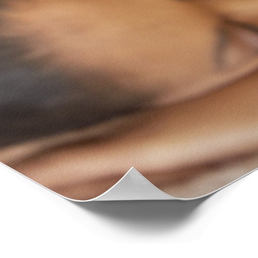 背中のマッサージ。背中マッサージを受けている女性 ポスター (角)