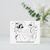 背中の奥でユーモアのある結婚 ポストカード (スタンド正面)