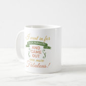 背中の手術の素晴らしい回復(緑) コーヒーマグカップ (正面左)