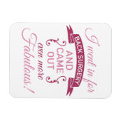 背中の手術はまだ素晴らしい マグネット (横)