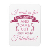 背中の手術はまだ素晴らしい マグネット (縦)