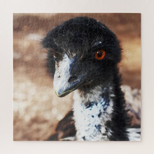 背中の鋭い目 ジグソーパズル (縦)