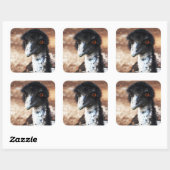 背中の鋭い目 スクエアシール (シート)