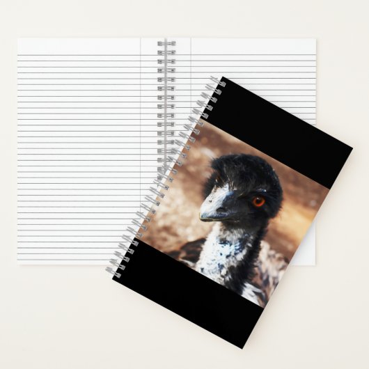 背中の鋭い目 ノートブック (内側)