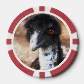 背中の鋭い目 ポーカーチップ (正面)