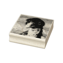 背中の鋭い目 ラバースタンプ