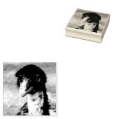 背中の鋭い目 ラバースタンプ (押印)