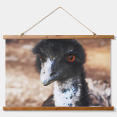 背中の鋭い目 吊り下げ型タペストリー (正面)