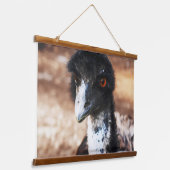 背中の鋭い目 吊り下げ型タペストリー (傾斜あり)