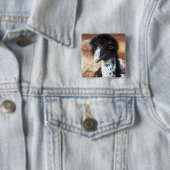 背中の鋭い目 缶バッジ (インサイチュ)