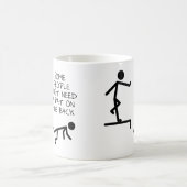 背中をポンポンと叩く面白いマグカップ コーヒーマグカップ (中央)