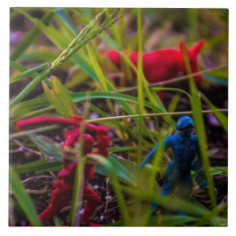 背中を大きく(6" x 6")セラミックフォトタイルで見る タイル