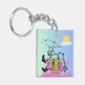 背中を得持つ キーホルダー (正面左)