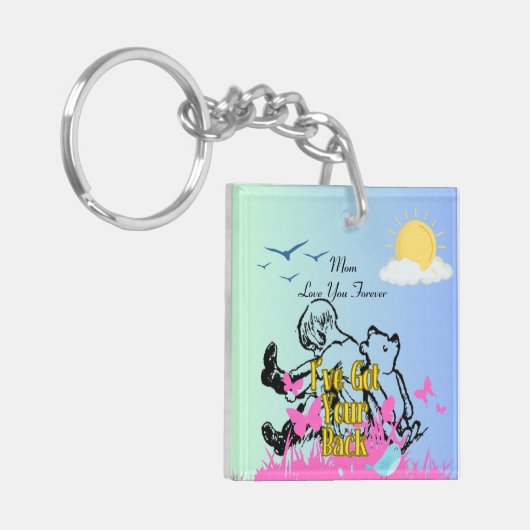 背中を得持つ キーホルダー (正面左)