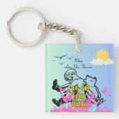 背中を得持つ キーホルダー (正面)