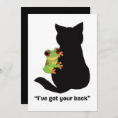 背中を得持つ サンキューカード (正面/裏面)