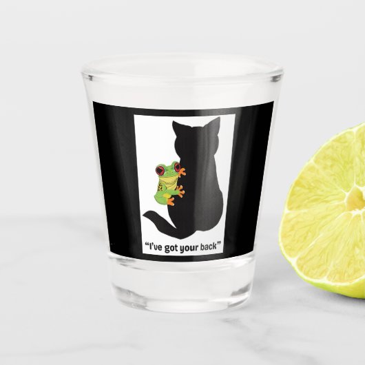 背中を得持つ ショットグラス (正面)