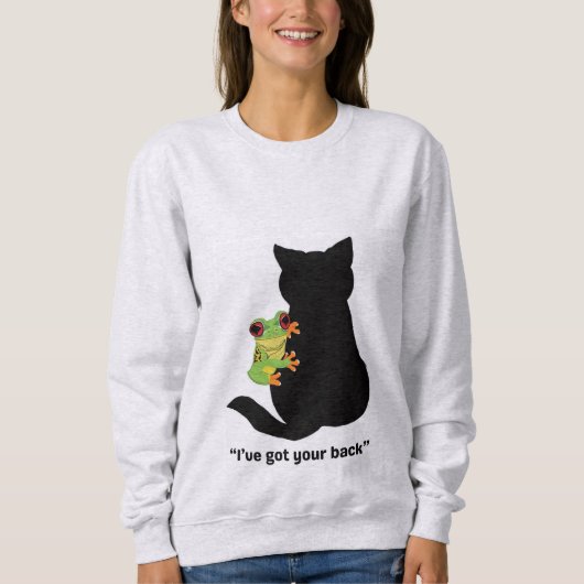 背中を得持つ スウェットシャツ (正面)