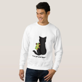 背中を得持つ スウェットシャツ