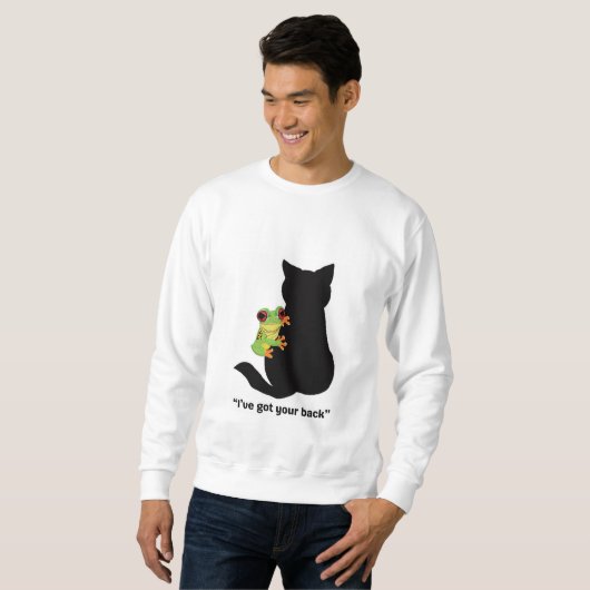 背中を得持つ スウェットシャツ (正面フル)